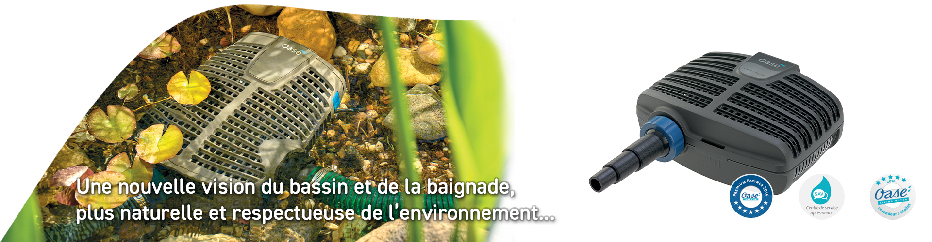 Slider actu pompe bassin et piscine